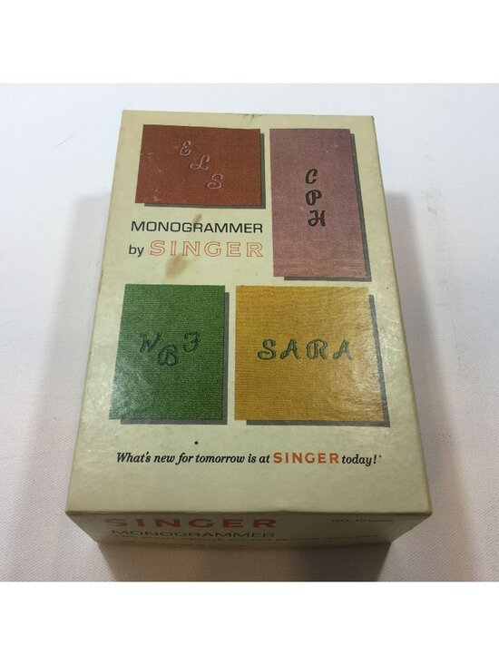 Singer Other - Vintage Singer Monogrammer Attachment 750 Series Zig-Zag Sewing Machines Manual